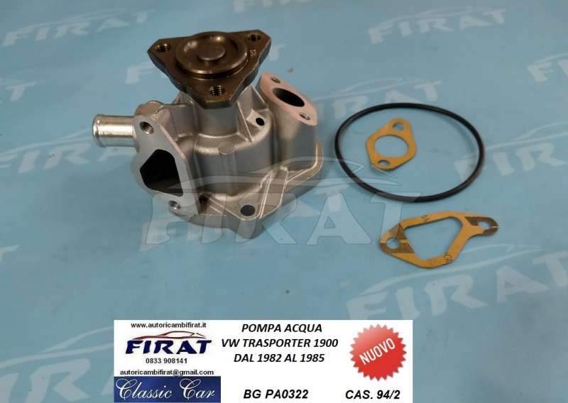 POMPA ACQUA VW TRASPORTER 1900 82 - 85 (PA0322)